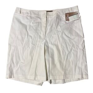 Tribella White Bermuda Shorts Women's Elegant